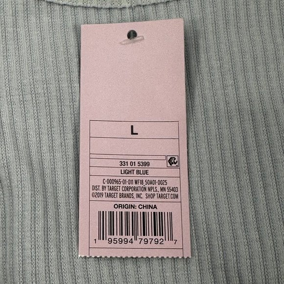 2 Piece Wild Fable Women's Large Black Crop Sweater And Blue Ribbed T-Shirt New - Picture 15 of 16